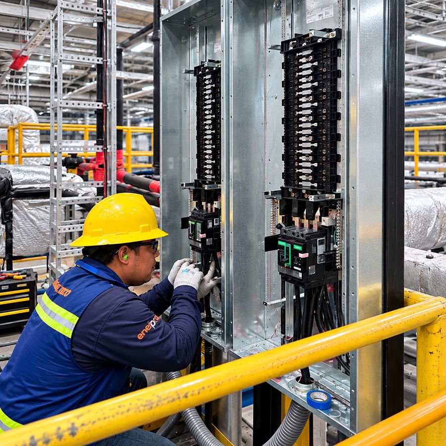 Servicio de tableros de distribución de 400 a 2500 amperes